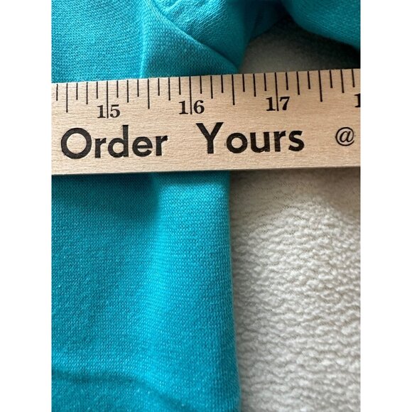 Disney Frozen Elsa Anna Olaf Girls Teal Sweatshirt Size Large New Without Tags - Picture 5 of 9